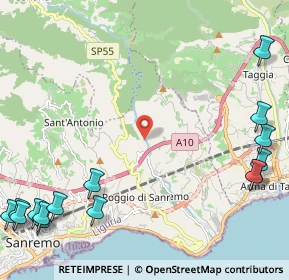 Mappa Via Molini Bianchi Grossi, 18038 Sanremo IM, Italia (3.56333)