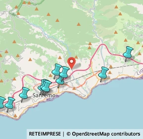 Mappa Via Molini Bianchi Grossi, 18038 Sanremo IM, Italia (5.23917)