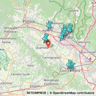 Mappa Via Bavigliano, 51039 Quarrata PT, Italia (7.00455)