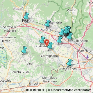 Mappa Via Bavigliano, 51039 Quarrata PT, Italia (7.57467)