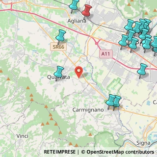 Mappa Via Bavigliano, 51039 Quarrata PT, Italia (6.957)