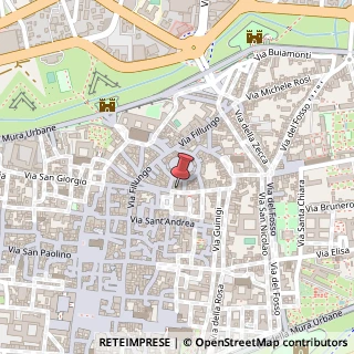 Mappa Via Antonio Mordini, 33, 55100 Lucca, Lucca (Toscana)