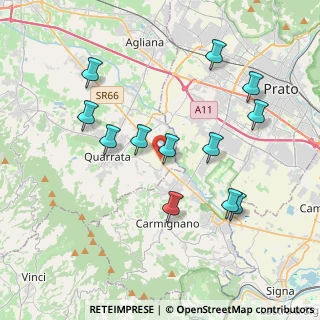 Mappa SR66 km 22, 51039 Quarrata PT, Italia (3.99)