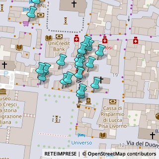 Mappa Via Pescheria, 55100 Lucca LU, Italia (0.02381)