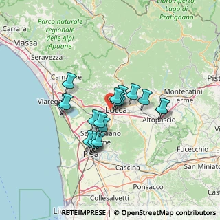 Mappa Via Cesare Sardi, 55100 Lucca LU, Italia (10.85474)