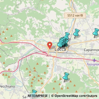 Mappa Via Cesare Sardi, 55100 Lucca LU, Italia (3.8725)