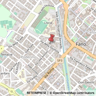 Mappa Via della Giustizia, 10B, 61032 Fano, Pesaro e Urbino (Marche)