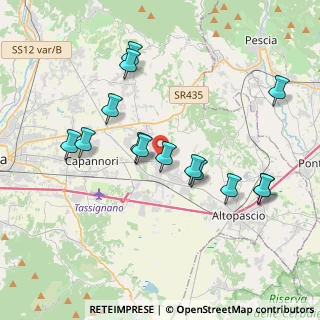 Mappa Via della Torre, 55016 Porcari LU, Italia (3.87571)