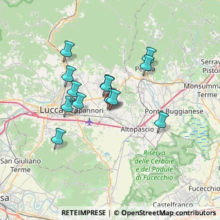 Mappa Via della Torre, 55016 Porcari LU, Italia (6.06692)