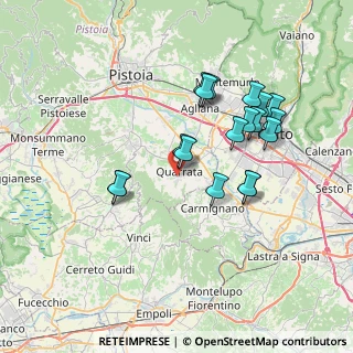 Mappa Via Pietro Mascagni, 51039 Quarrata PT, Italia (6.96722)