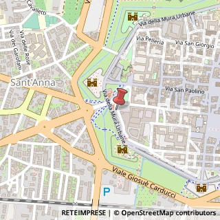 Mappa Via Pallone, 55100 Lucca, Lucca (Toscana)