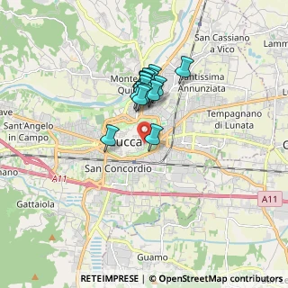 Mappa Via del Calcio, 55100 Lucca LU, Italia (1.25333)