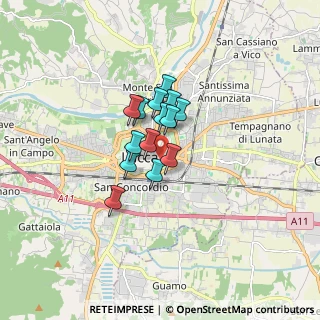 Mappa Via del Calcio, 55100 Lucca LU, Italia (0.99357)