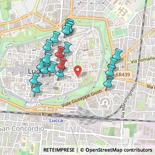 Mappa Via del Calcio, 55100 Lucca LU, Italia (0.5005)
