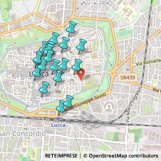 Mappa Via del Calcio, 55100 Lucca LU, Italia (0.5025)