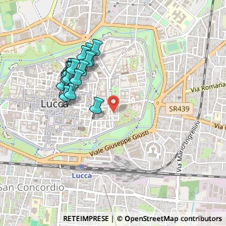 Mappa Via del Calcio, 55100 Lucca LU, Italia (0.5)
