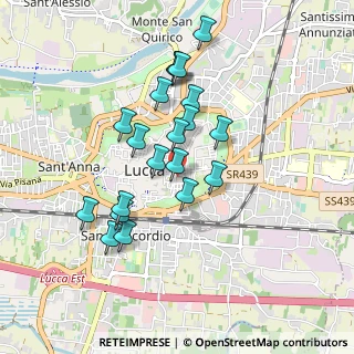 Mappa Piazza S. Maria Bianca, 55100 Lucca LU, Italia (0.826)