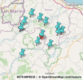 Mappa Via Fratelli Rosselli, 47836 Mondaino RN, Italia (6.77)