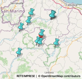 Mappa Via Roma, 61020 Tavoleto PU, Italia (6.94545)