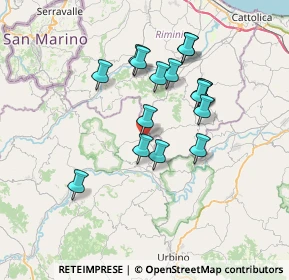 Mappa Via Fratelli Rosselli, 47836 Mondaino RN, Italia (6.29375)