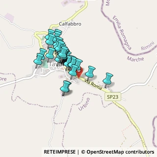Mappa Via Roma, 61020 Tavoleto PU, Italia (0.35333)