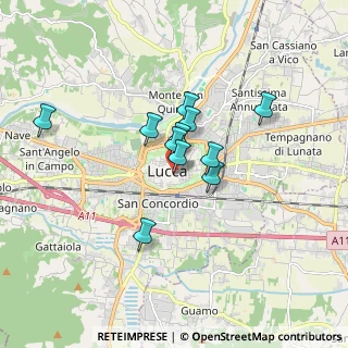Mappa Via del Gallo, 55100 Lucca LU, Italia (1.26182)