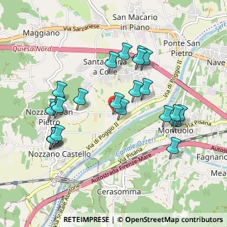 Mappa Via Vecchia di Nozzano, 55100 Lucca LU, Italia (0.98696)