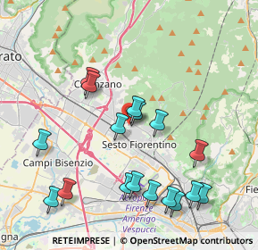 Mappa Via delle ginestre, 50019 Sesto Fiorentino FI, Italia (4.38765)