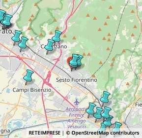 Mappa Via delle ginestre, 50019 Sesto Fiorentino FI, Italia (6.022)