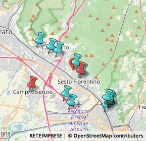 Mappa Via delle ginestre, 50019 Sesto Fiorentino FI, Italia (3.91667)