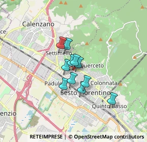 Mappa Via delle ginestre, 50019 Sesto Fiorentino FI, Italia (1.02182)