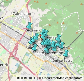 Mappa Via delle ginestre, 50019 Sesto Fiorentino FI, Italia (1.1755)