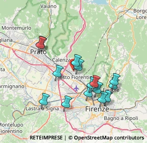 Mappa Via delle ginestre, 50019 Sesto Fiorentino FI, Italia (7.13867)
