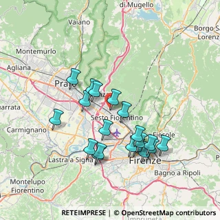 Mappa Viale Pratese, 50013 Sesto Fiorentino FI, Italia (7.17)
