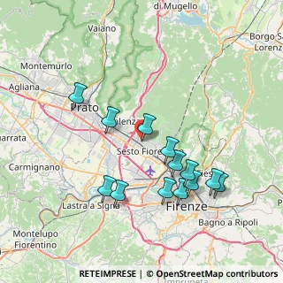 Mappa Viale Pratese, 50013 Sesto Fiorentino FI, Italia (7.63692)