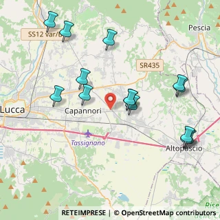 Mappa Via Romana, 55016 Porcari LU, Italia (4.59143)