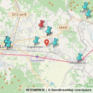 Mappa Via Romana, 55016 Porcari LU, Italia (5.79)