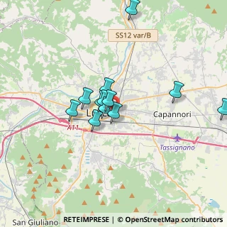Mappa Via Piave, 55042 Lucca LU, Italia (2.875)