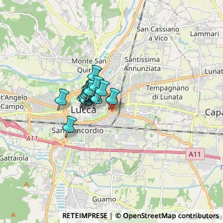 Mappa Via Piave, 55042 Lucca LU, Italia (1.1175)