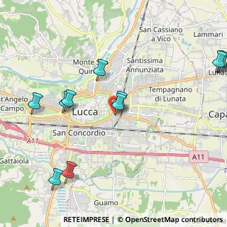 Mappa Via Piave, 55042 Lucca LU, Italia (2.61636)