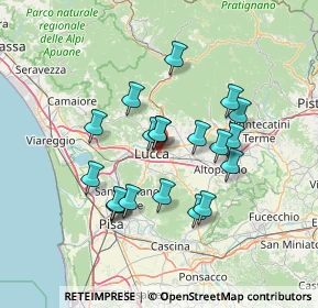 Mappa Via Sandei Felino, 55100 Lucca LU, Italia (12.403)