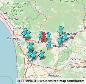 Mappa Via Sandei Felino, 55100 Lucca LU, Italia (11.896)