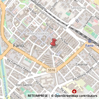 Mappa Piazza Antonio Costanzi, 8, 61032 Fano, Pesaro e Urbino (Marche)