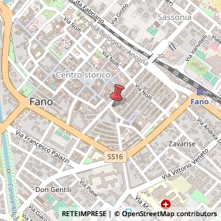 Mappa Piazza Antonio Costanzi, 5, 61032 Fano, Pesaro e Urbino (Marche)