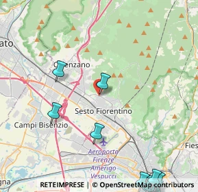 Mappa Via degli Oleandri, 50019 Sesto Fiorentino FI, Italia (7.00417)