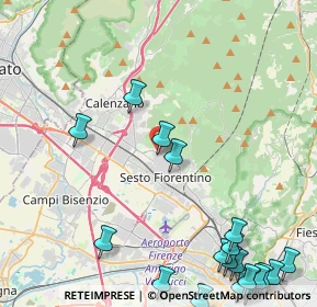 Mappa Via degli Oleandri, 50019 Sesto Fiorentino FI, Italia (6.6865)