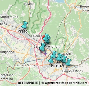 Mappa Via degli Oleandri, 50019 Sesto Fiorentino FI, Italia (6.36462)