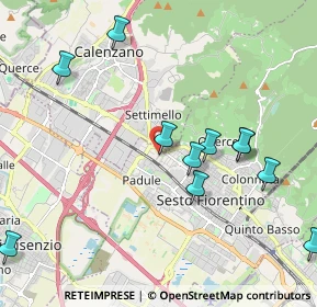 Mappa VIA GIACOMO LEOPARDI, 50019 Sesto Fiorentino FI, Italia (2.34636)