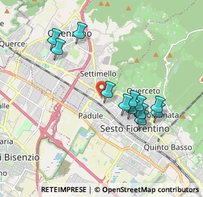 Mappa VIA GIACOMO LEOPARDI, 50019 Sesto Fiorentino FI, Italia (1.7475)