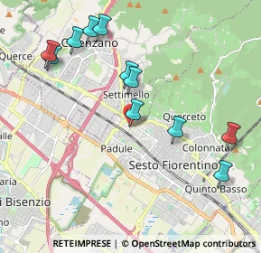 Mappa VIA GIACOMO LEOPARDI, 50019 Sesto Fiorentino FI, Italia (2.21)
